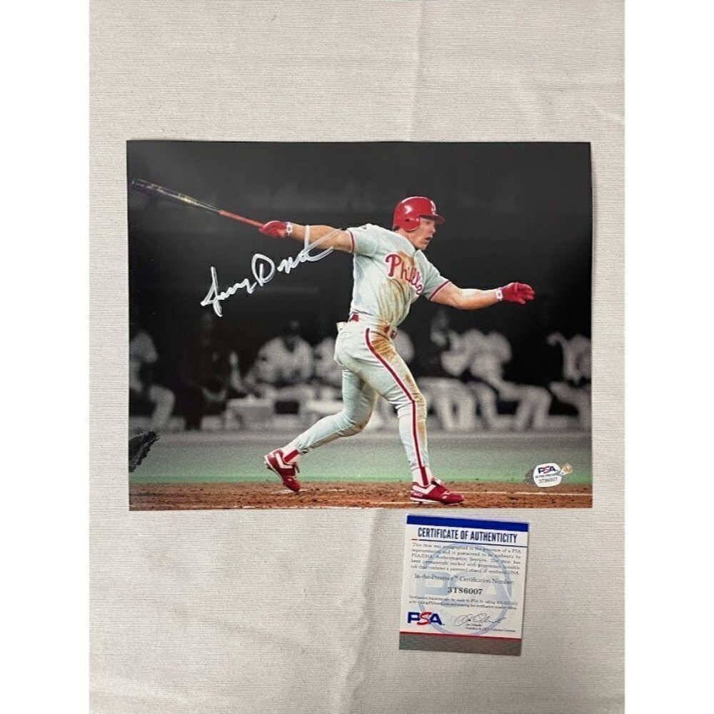 Lenny Dykstra signed autographed Philadelphia Phillies 8x10 photo PSA/DNA